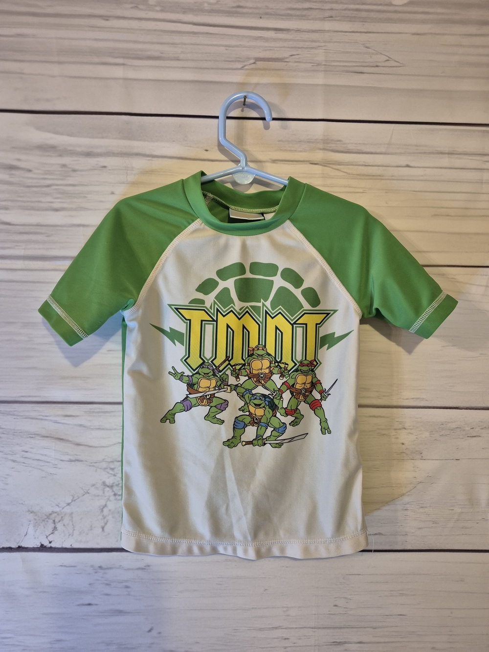 Nickelodeon Teenage Mutant Ninja Turtles Green & White Rashguard